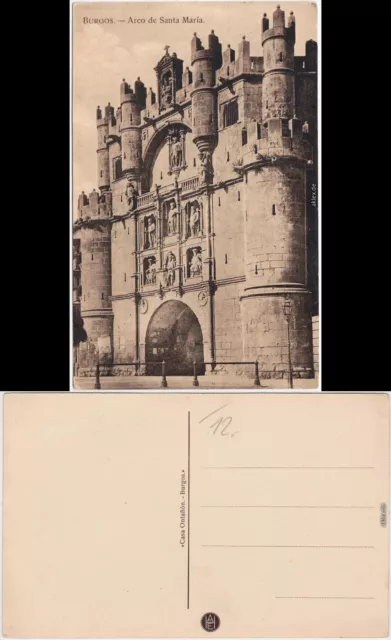 Burgos Arco de Santa María Castilla y León: España España 1914