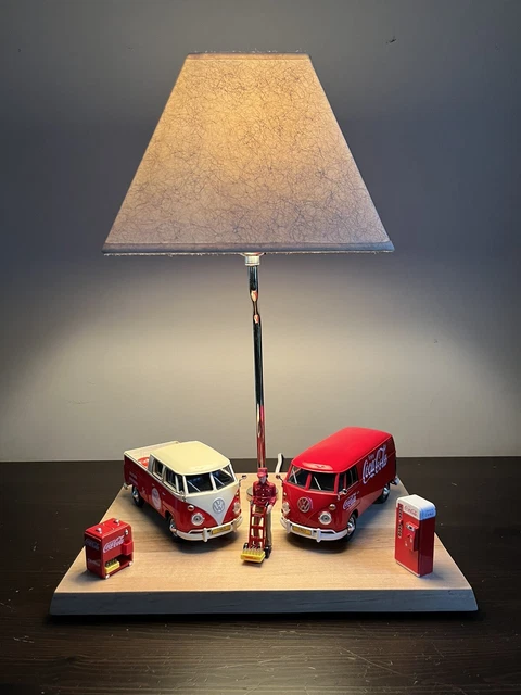 Volkswagen T1 and T2 Motor City Classics Die-cast Delivery Van Coke a Cola Lamp