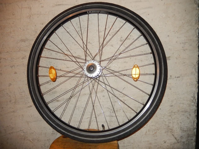 26 Zoll Vorderrad Für Hollandrad - Alufelge, Edelstahl Speichen, Vollachse