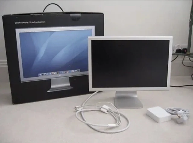 Apple Cinema Display A1082 20" silber USB 1920x1200 LCD Monitor + Netzteil