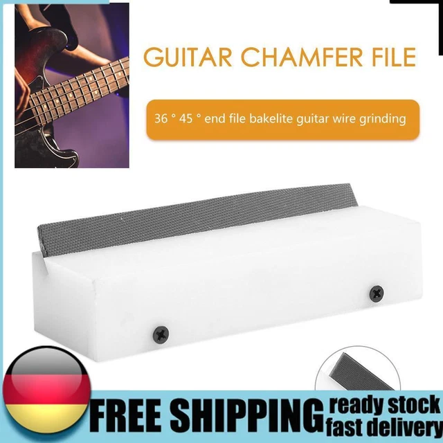 Gitarren-Bundabschrägungsfeile, 35-Grad-Schneidkante, Gitarrenbauer-Reparatur (e