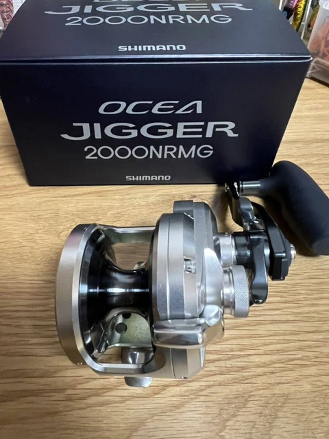 Shimano 21 Ocea Jigger 2000NRMG Baitcasting Reel Right Used w/Box