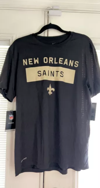 Men's Nike Black New Orleans Saints Sideline Legend Lift Performance T-Shirt  LG