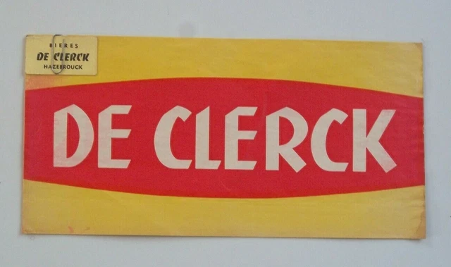 ANCIEN CHAPEAU / CALOT PUBLICITAIRE en PAPIER : BIERE DE CLERCK - HAZEBROUCK
