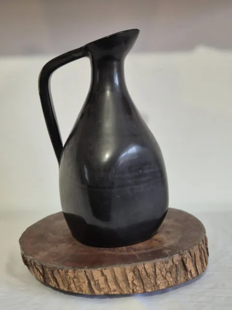 Ancien Pichet Vase Accolay Nour Vernis NB