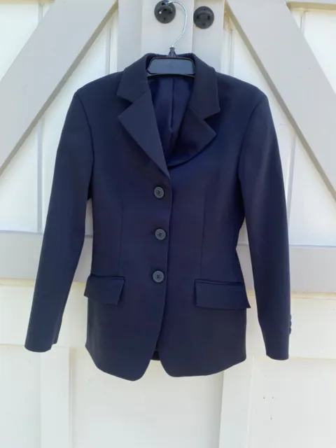 R.j. Classics Equestrian Show Coat Jacket - Size 10R - Blue -Youth Horse Riding