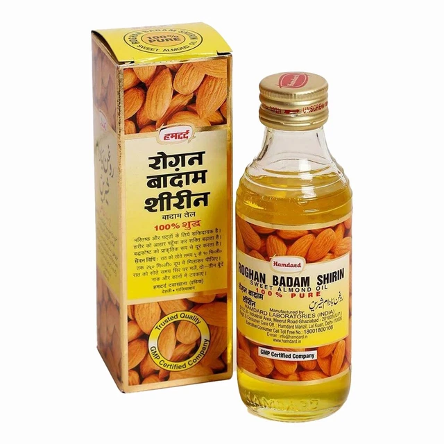 Aceite de almendras dulces Hamdard Roghan Badam Shirin - paquete de 100 de 2