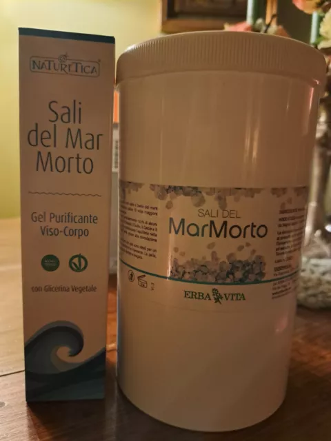 Sali Del Mar Morto 1 Kg +  1 Gel Purificante Viso - Corpo