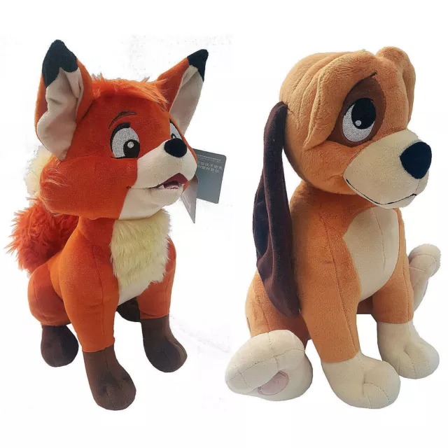 Disney Store Fox & Hound Plush Tod Copper Medium Soft Toy Teddy Dog Fox Official