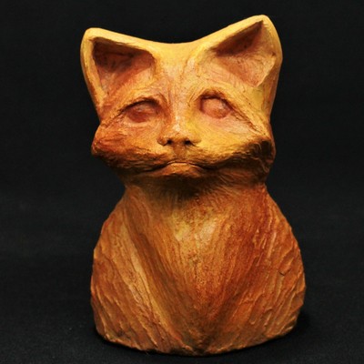 Buste Chat En Terre Cuite Piece Unique De L Artiste Ooak Cat Katze Gatto Gato Eur 39 50 Picclick Fr