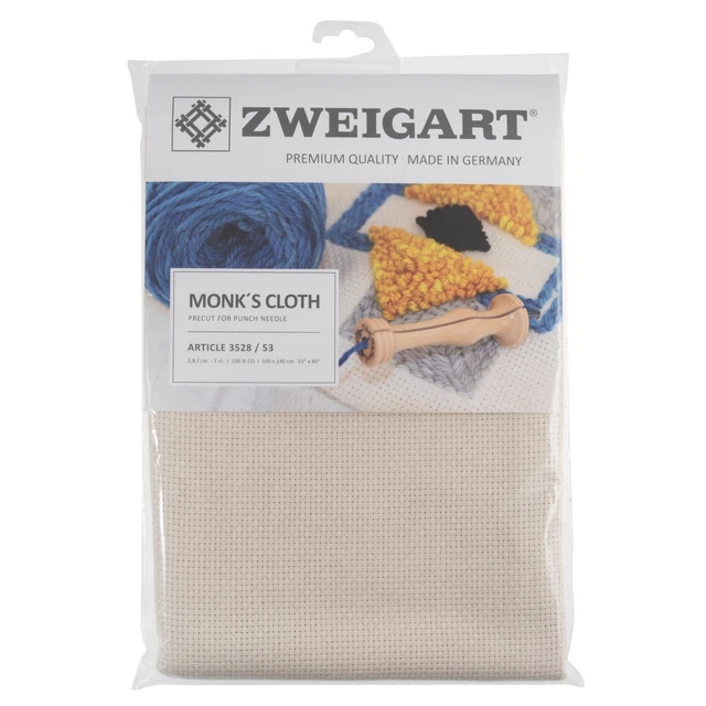 Tela de Monje Zweigart Needlecraft 7 unidades 1m x 140cm Natura