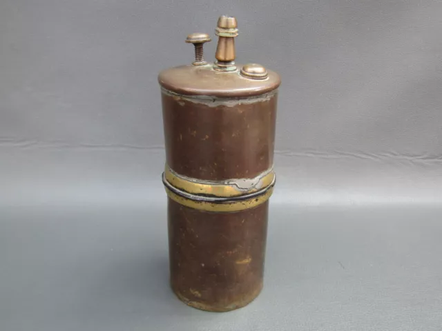 Early unusual brass carbide acetylene generator early veteran car or motorcycle
