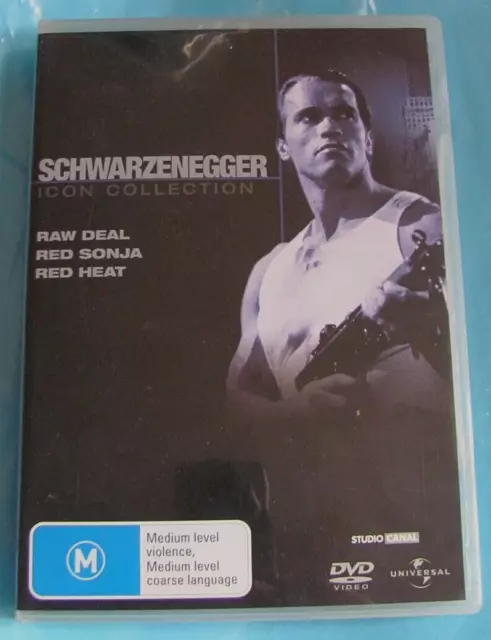 RAW DEAL RED SONJA RED HEAT DVD Icon Collection Arnold Schwarzenegger see below