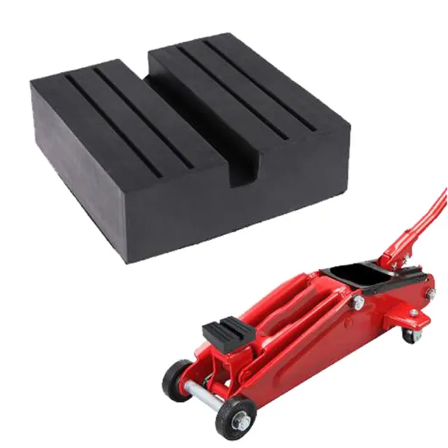 Car Lift Jack Stand Rubber Pads Square Universal Slotted Frame Rail Jack Gua-wf