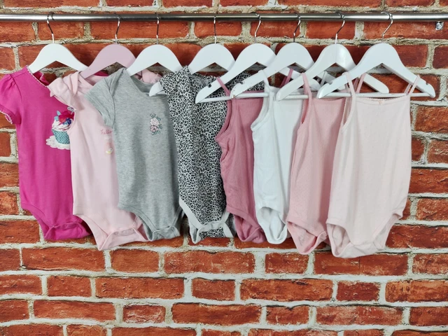 BABY GIRL BUNDLE AGE 12-18 MONTHS GAP NEXT GEORGE etc BODYSUIT VEST SET X8 86CM