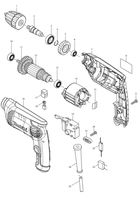 Makita hammer drill 2025 repair