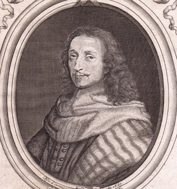 PORTRAIT XVIIE GUILLAUME Ier De Lamoignon Marquis de Basville Magistrat