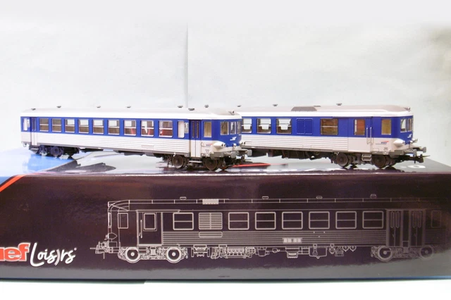 Autorail Jouef HO X 4700 + Remorque SNCF - Ref 8626 & 5489 - État Correct - Fonctionne
