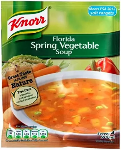 9 X KNORR SOUP FLORIDA SPRING VEG. 48g 9 PACK BUNDLE