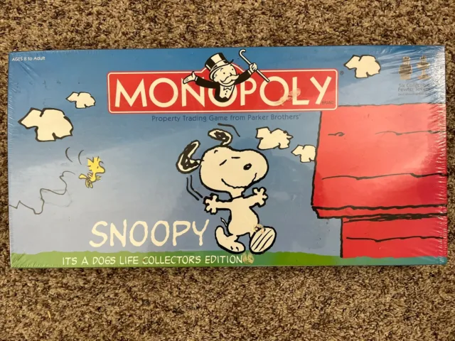 Snoopy Monopoly It's A Dog's Life Collectors Edition New Factory Sealed