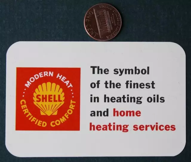 1968 Shell Gas & Oil adv pocket calendar Heating Oil For Home Heating Services--