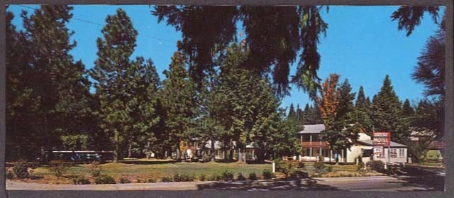 Rancho Motel Nevada City CA jumbo postcard 1960s