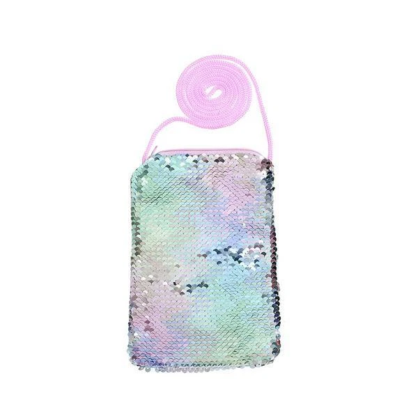 Sequin Coin Purse Childrens Small Silver (ID #87)