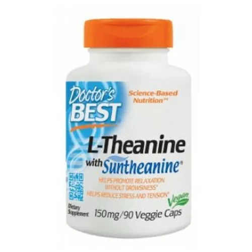 L-Theanine with Suntheanine 150 mg 90 Veggie Caps By Doctors Best