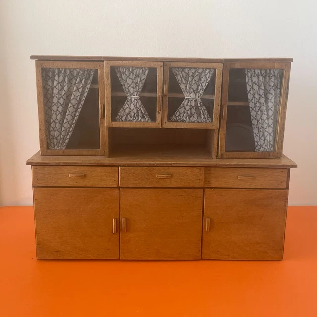 Lot de jouet en bois meuble armoire+ vaisselier pour poupee - Jeux & Jouets