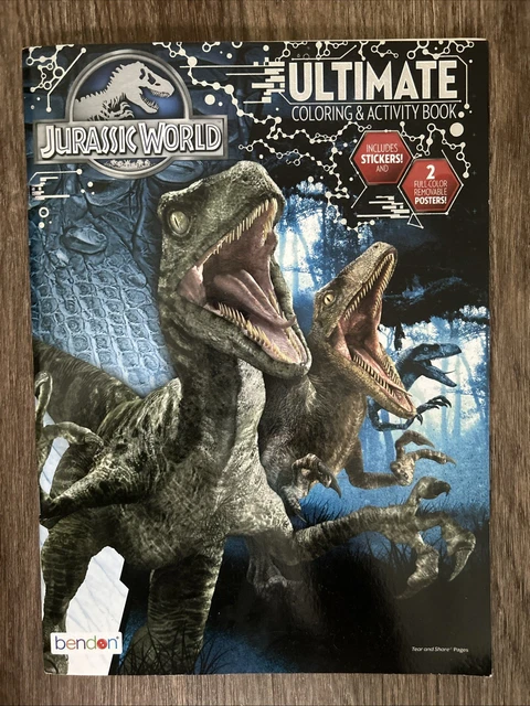 JURASSIC WORLD ULTIMATE Coloring & Activity Book With Two Posters ...