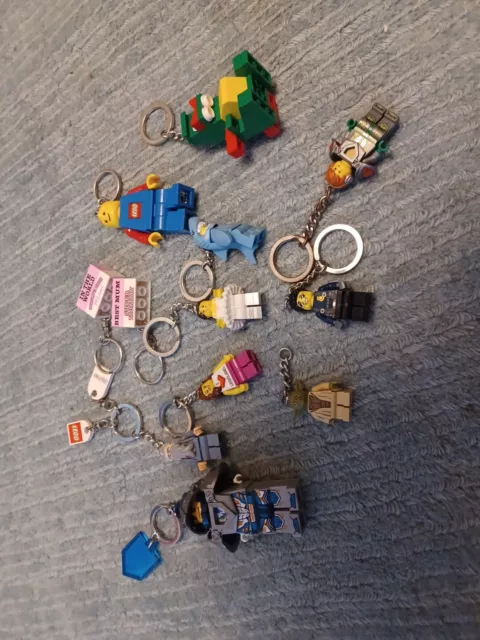 Lego  minifigures bundle job lot Keychain Key ring x 12