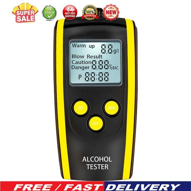 Analizador de aliento de alcohol con pantalla digital portátil de alta precisión