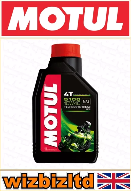 Yamaha YZF-R 125 2008-2010 MOTUL 10W-40 5100 Semi-Synth 4-STROKE Engine oil [1L]