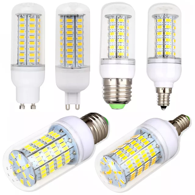 E27 E14 G9 GU10 B22 LED Corn Light Bulbs Screw Base Dimmable Bright White Lamps