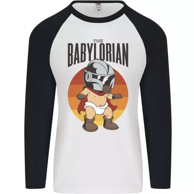 Babylorian Funny Baby Toddler Infant Parody Mens L/S Baseball T-Shirt