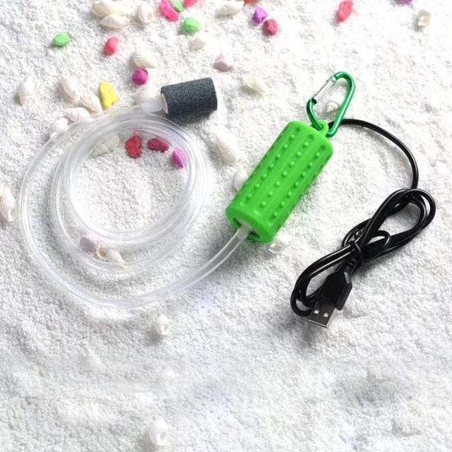 Aquarium USB Air Pump Portable Mini USB Aquarium Fish Tank Oxygen Air Pump Mute