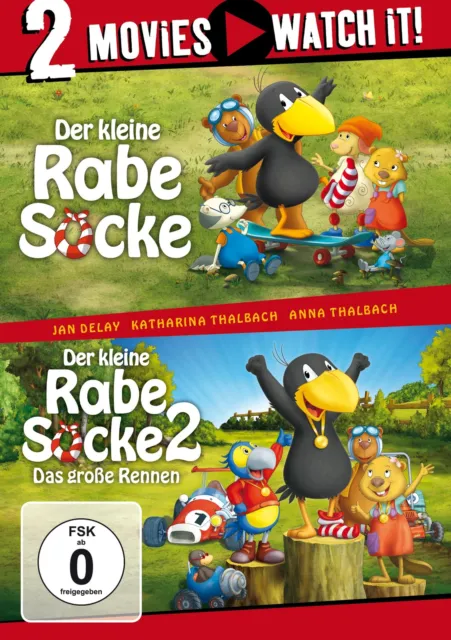 Der kleine Rabe Socke / Der kleine Rabe Socke 2 - Das große Rennen (DVD)