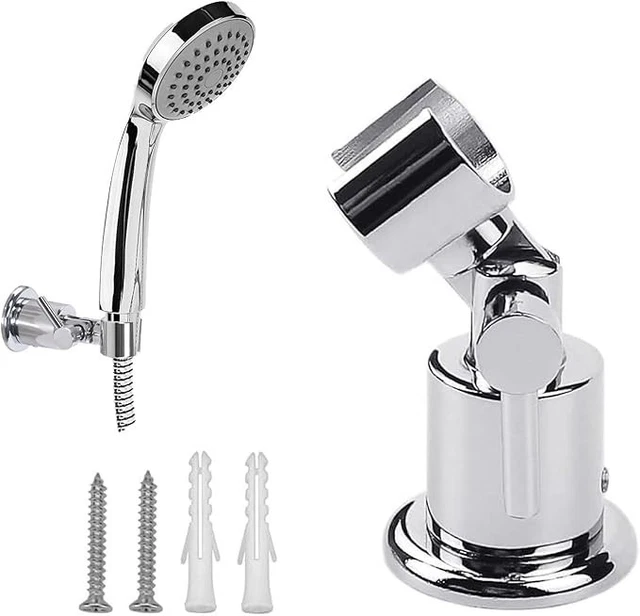 Braccio Alimentazione Doccia Cromato 50cm - Per Soffione E Doccetta | Filettatura 1/2 Pollice | Metallo Di Qualit&agrave; | Con Rosetta A Muro