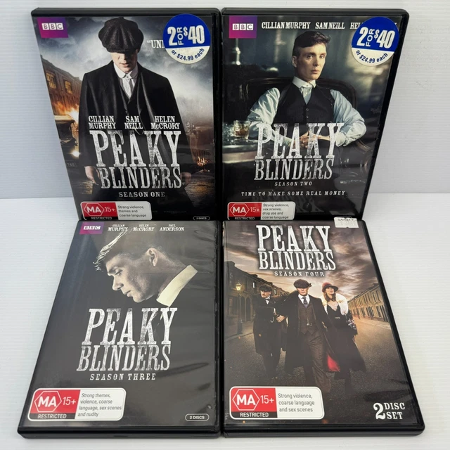PEAKY BLINDERS SEASON 1-4 DVD PAL Region AU/NZ Free Postage
