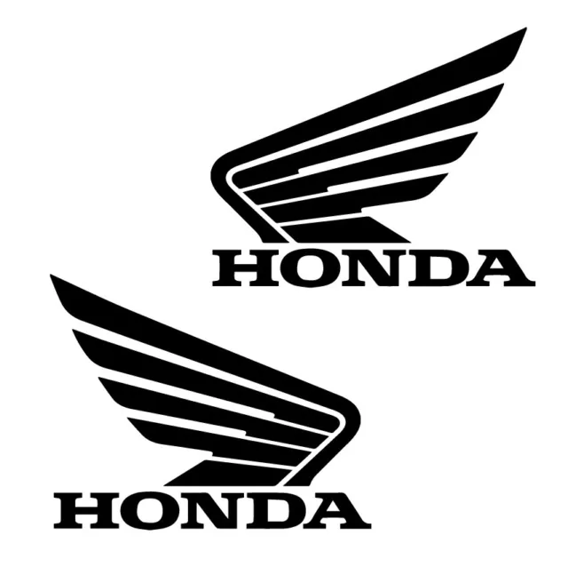 Autocollant en vinyle adhésif pour réservoir de moto. Sticker Honda, lot de 2