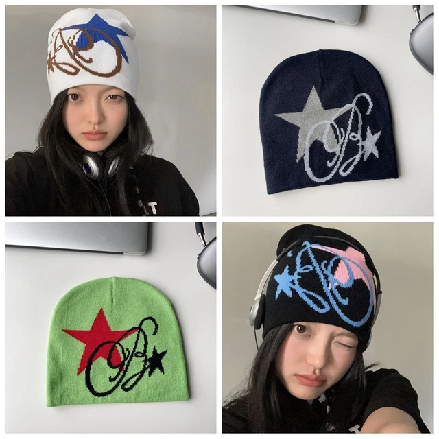 Inverno Berretto in lana per pullover Cappello lavorato a maglia  Donne ragazze