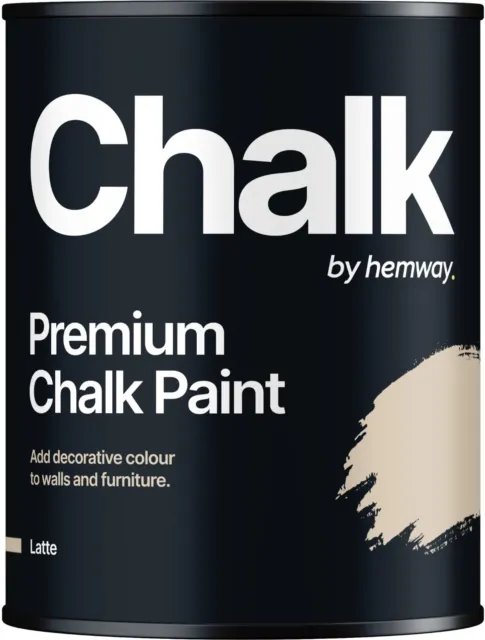 Hemway Latte Chalk Paint Ultra Matt Wall Furniture Chic Shabby Vintage Chalky