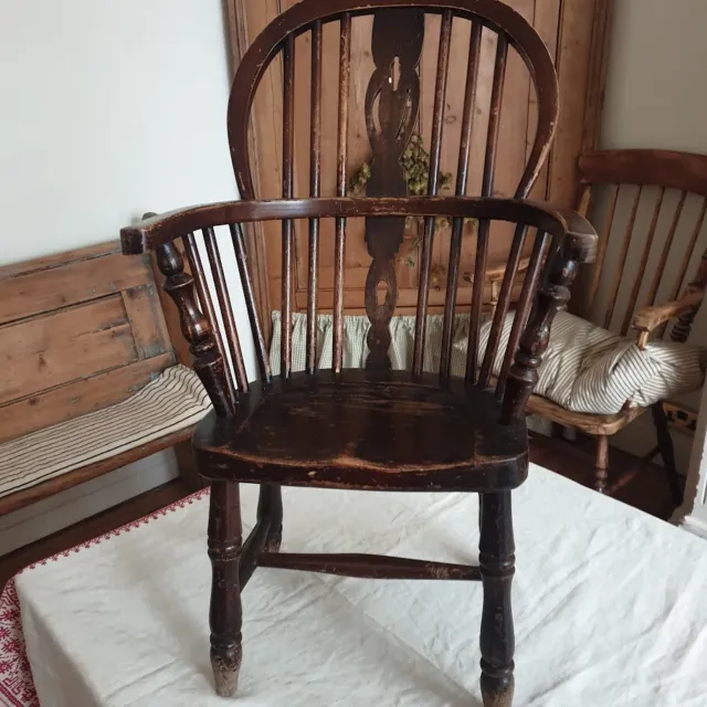 Child's Antique Windsor Ash Chair