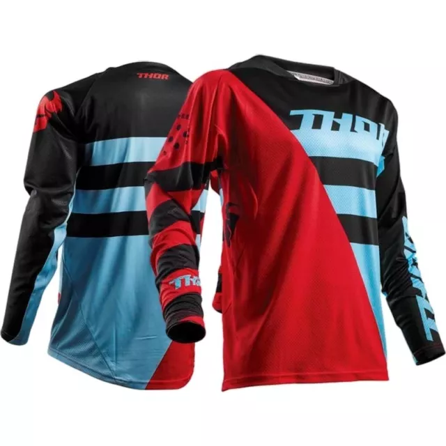 THOR FUSE AIR RIVE RED/BLUE MX Offroad Jersey *NEW* Motorbike MOTO