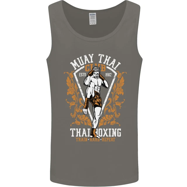 Gilet canotta da uomo Muay Thai Fighter Warrior MMA arti marziali 2