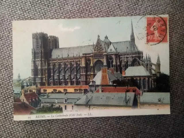 Cpa Reims La Cathédrale