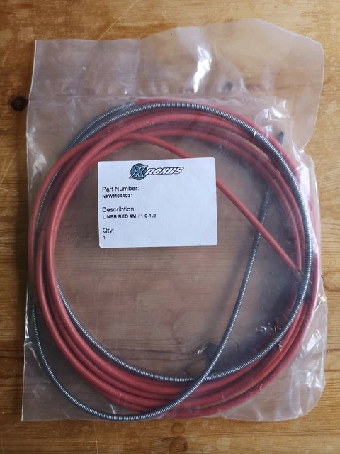 Véritable doublure de torche à souder Nexus rouge 4M/1,0-1,2 mm