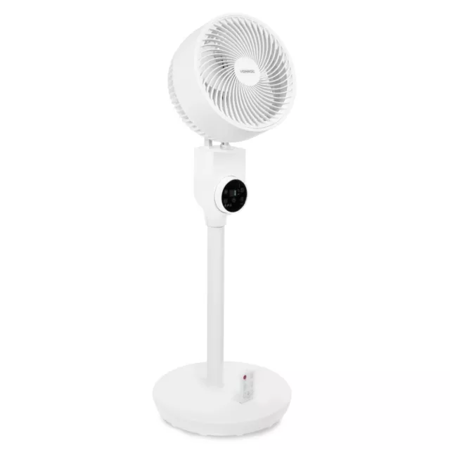 VONROC Ventilateur à piédestal luxueux - 88cm - blanc | Avec télécommande