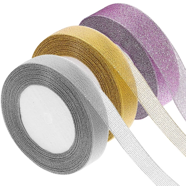 Paquete de 3 rollos de festival cinta de regalo conveniente cinta artesanal multifunción