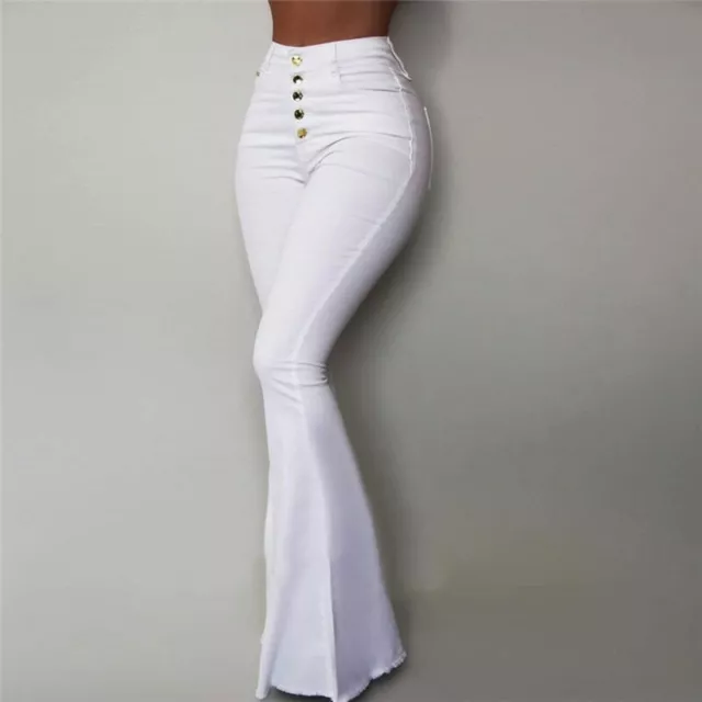 Pantalón Para Mujer Jean de Mezclilla Pantalones Casuales Elegante